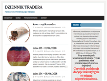 Tablet Screenshot of dzienniktradera.pl
